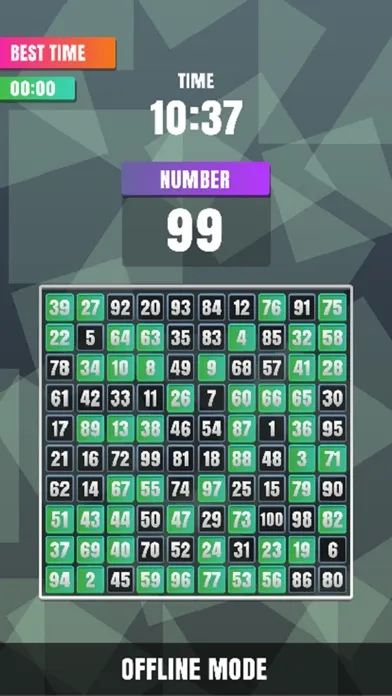 Zrzuty ekranu Finding Number 1 To 100 Online