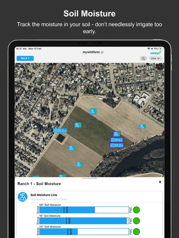 Wildeye Remote Monitoring iPad  Screenshots