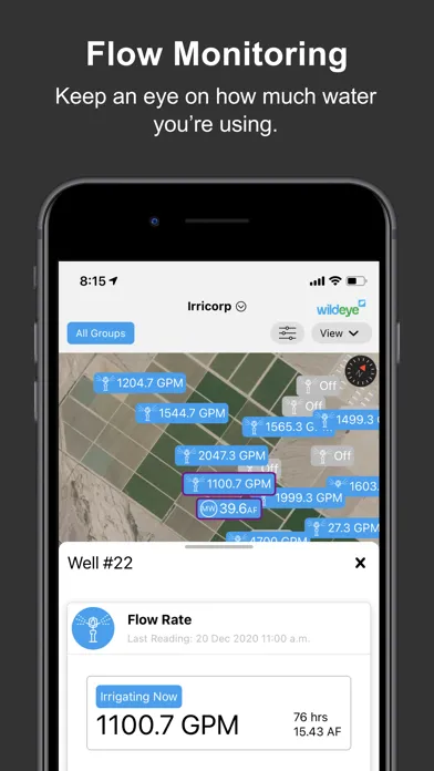 Wildeye Remote Monitoring Screenshots