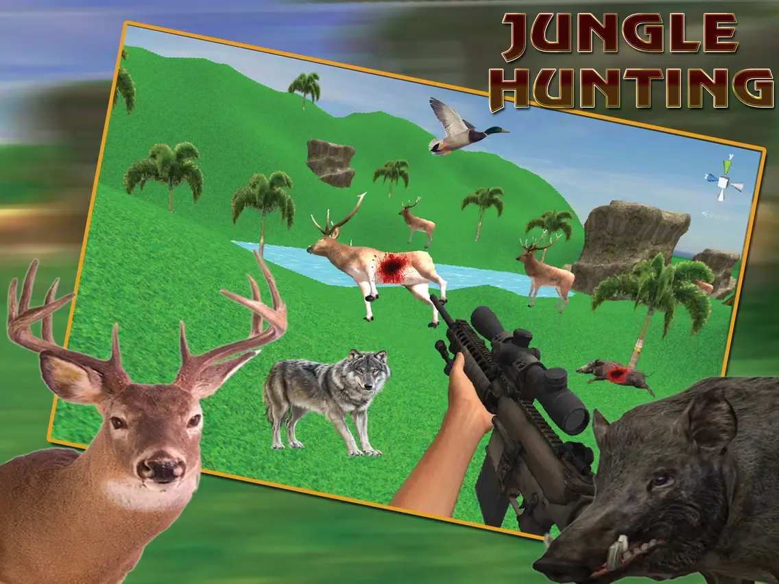Ảnh chụp màn hình của Jungle Hunting - Hunter Sniper iPad 