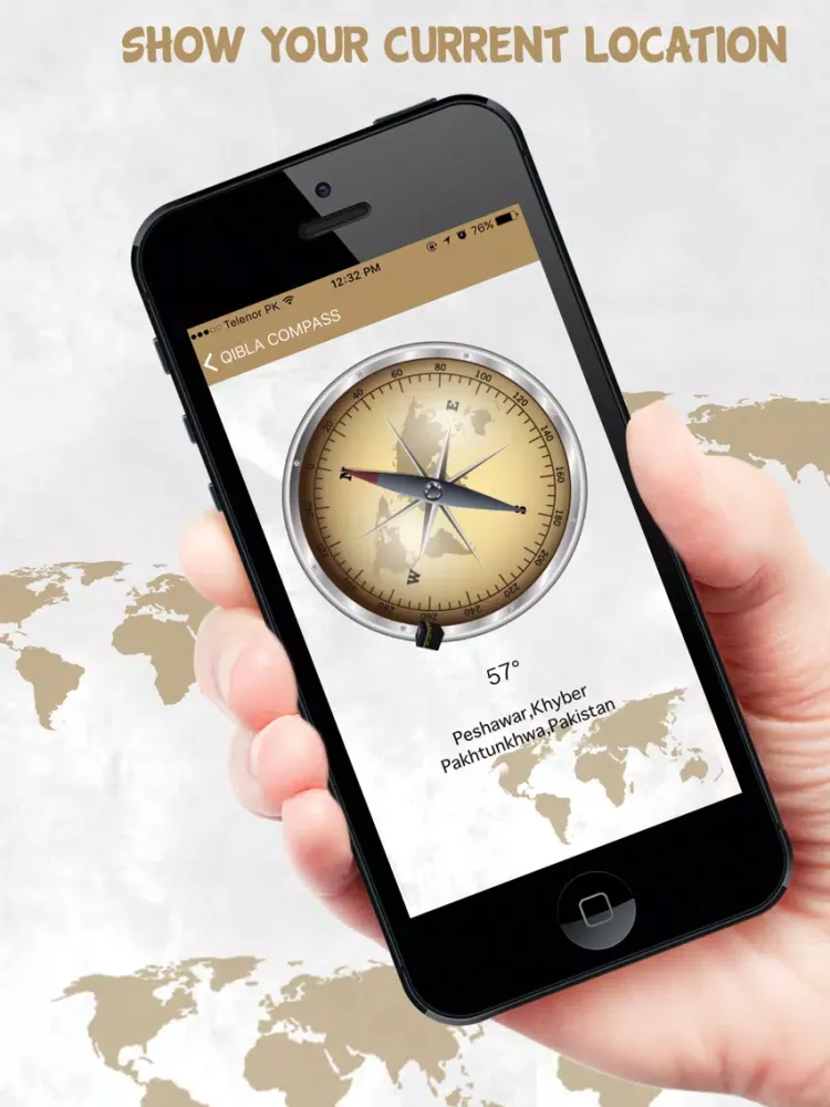 Screenshot di Qibla Compass - Qibla Direction iPad 