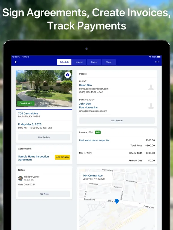Zrzuty ekranu Tap Inspect - Home Inspections iPad 