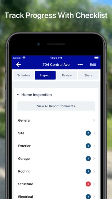 Zrzuty ekranu Tap Inspect - Home Inspections