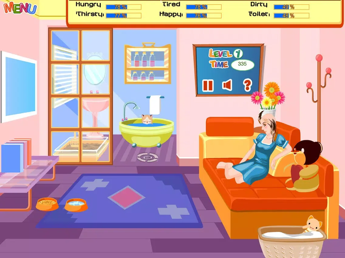 Zrzuty ekranu My Sweet Cat - Kitten Daycare iPad 