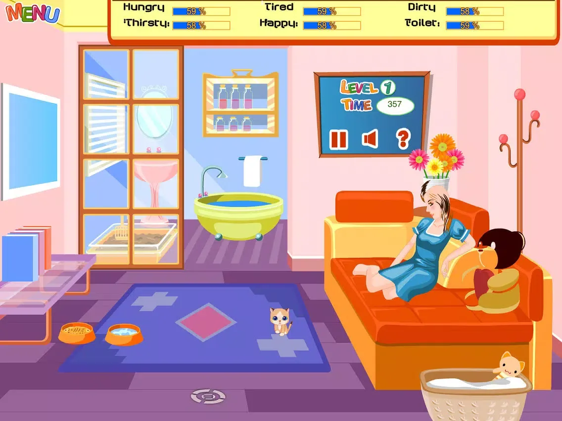 Zrzuty ekranu My Sweet Cat - Kitten Daycare iPad 