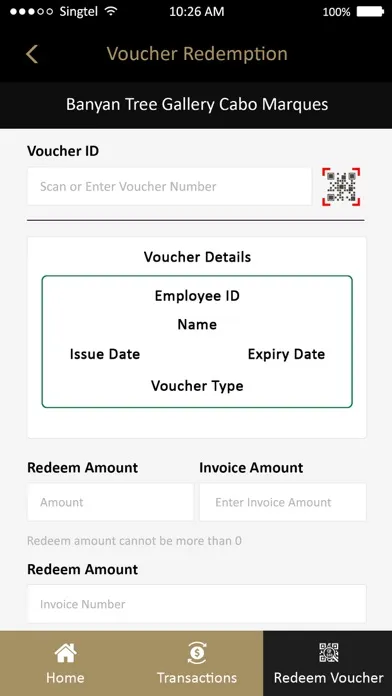 Associate Vouchers 스크린샷
