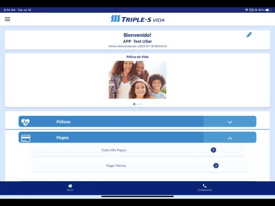 Tangkapan layar Mi Triple-S Vida iPad 