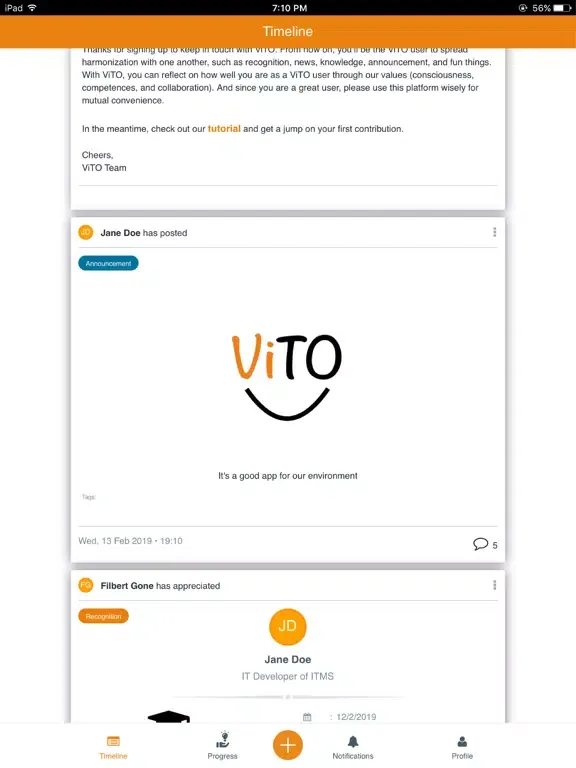 ViTO-VisioNetTogether iPad  스크린샷