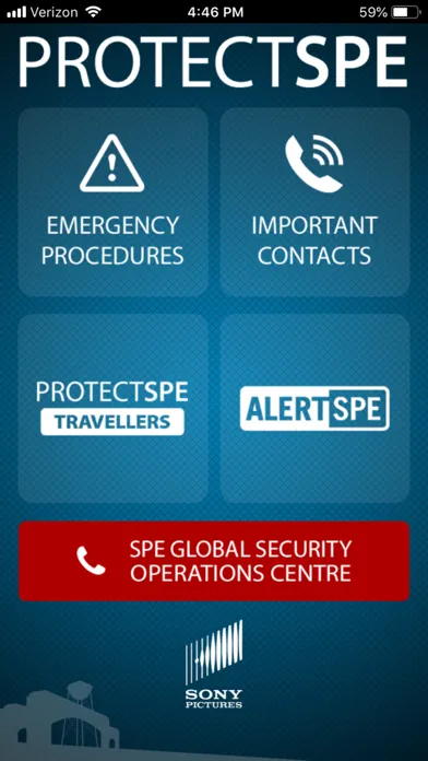 Tangkapan layar ProtectSPE - EMEA English