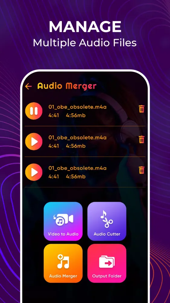 Ảnh chụp màn hình của Video to Mp3 Audio Converter