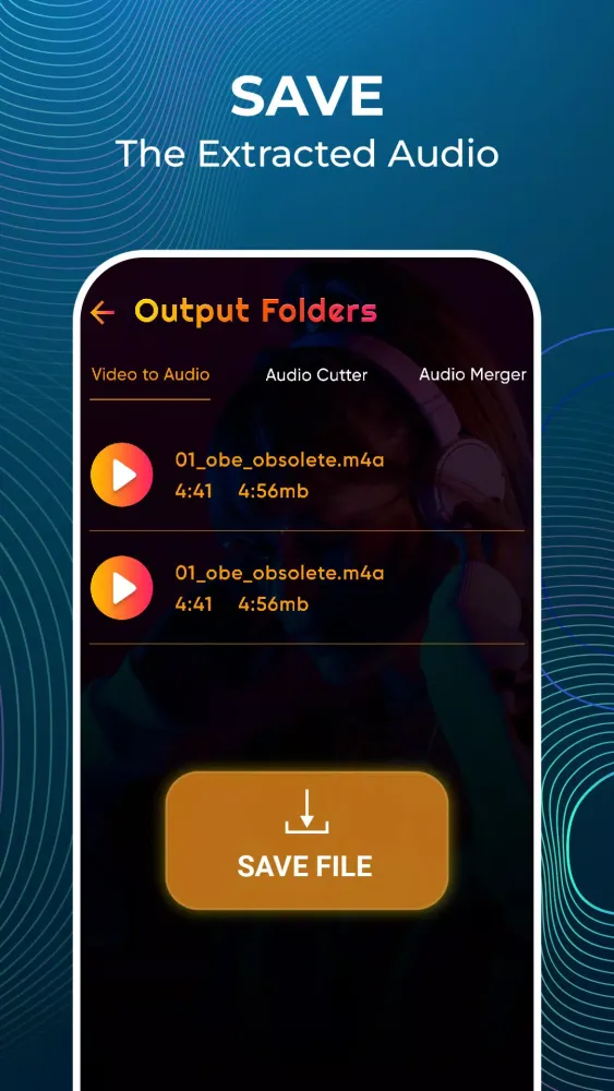 Ảnh chụp màn hình của Video to Mp3 Audio Converter