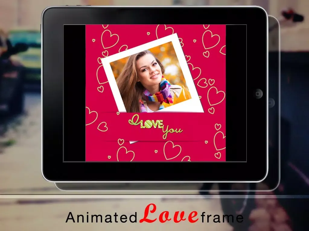 Animated Love Frames - Free animated gif frame maker iPad 应用截图