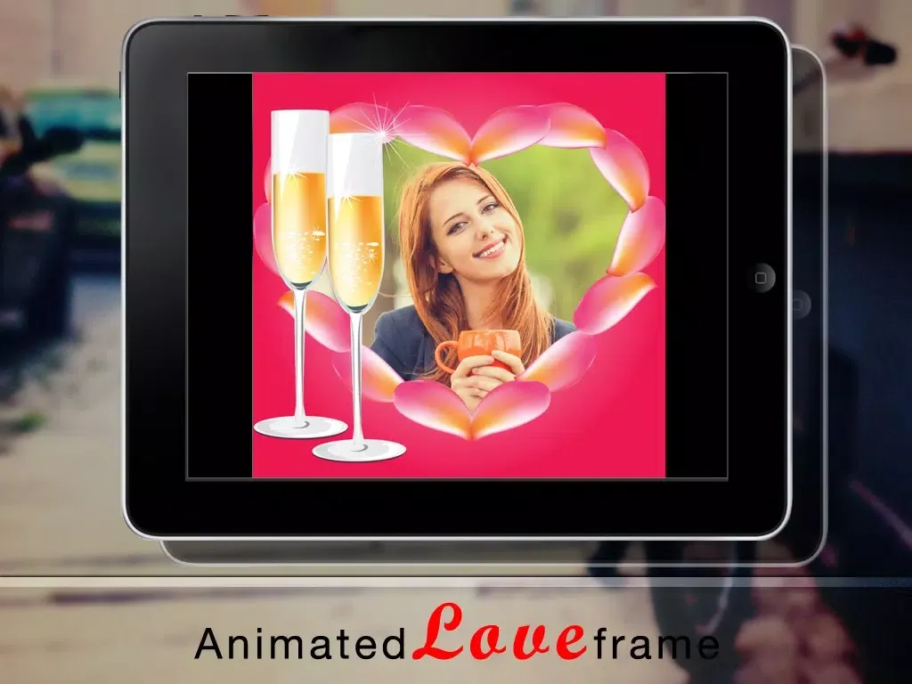 Animated Love Frames - Free animated gif frame maker iPad 应用截图