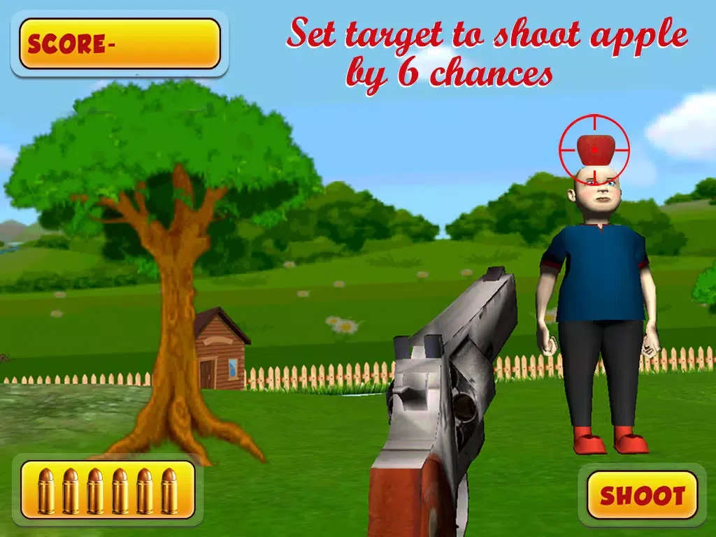 Ảnh chụp màn hình của AppleShoots–Shoot the Apple placed on person head iPad 