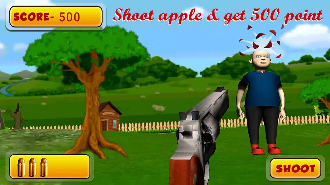 Ảnh chụp màn hình của AppleShoots–Shoot the Apple placed on person head