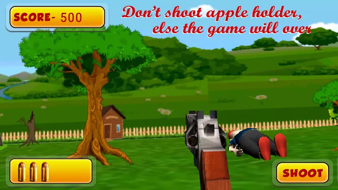 Ảnh chụp màn hình của AppleShoots–Shoot the Apple placed on person head