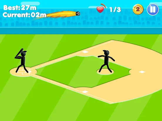 Stickman Baseball Star iPad  스크린샷