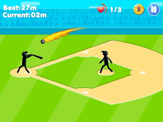 Stickman Baseball Star iPad  스크린샷