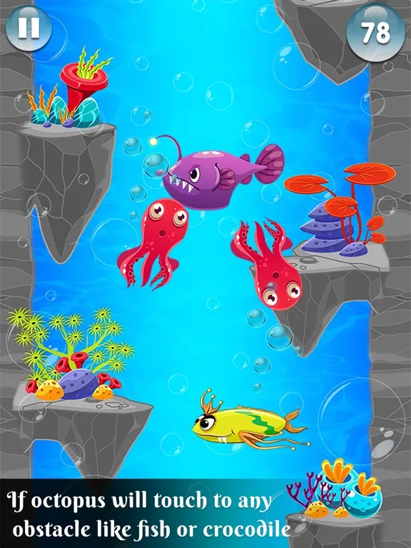 Octopus Jump Challenge iPad  Screenshots