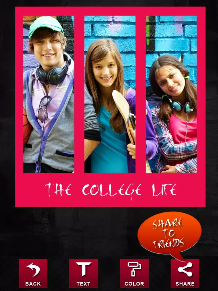 Скриншоты PicStrip Editor - Free Photo Booth creator for Images iPad 