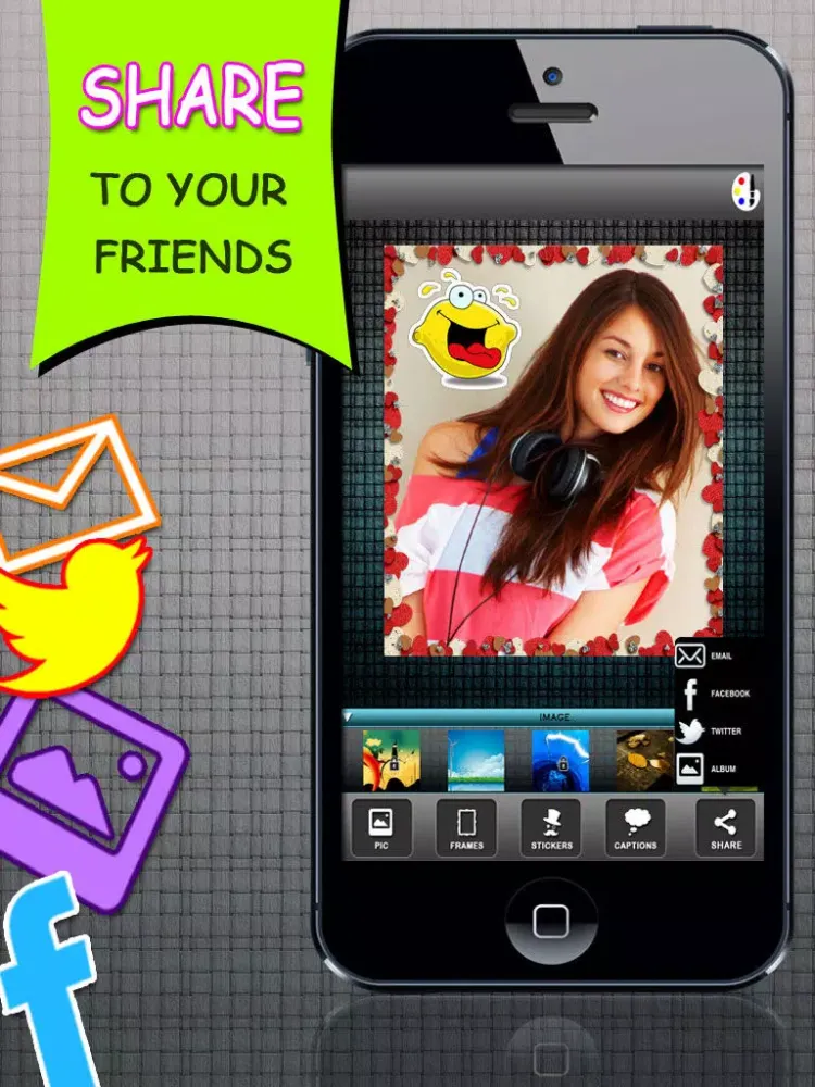 Zrzuty ekranu PicText - Add text labels and stickers on your images for FREE iPad 