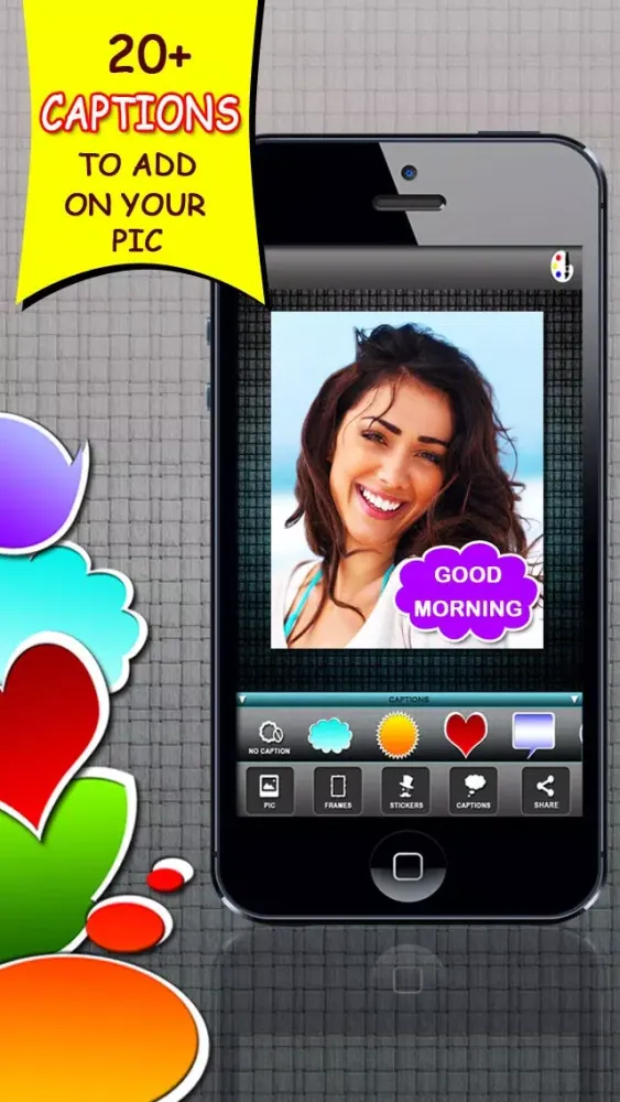 Zrzuty ekranu PicText - Add text labels and stickers on your images for FREE