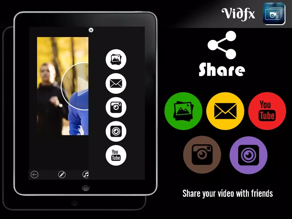 صور VidFx FREE-Add Video Effects by using Overlays and also add background music for videos iPad 