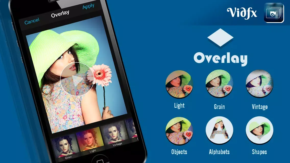 صور VidFx FREE-Add Video Effects by using Overlays and also add background music for videos