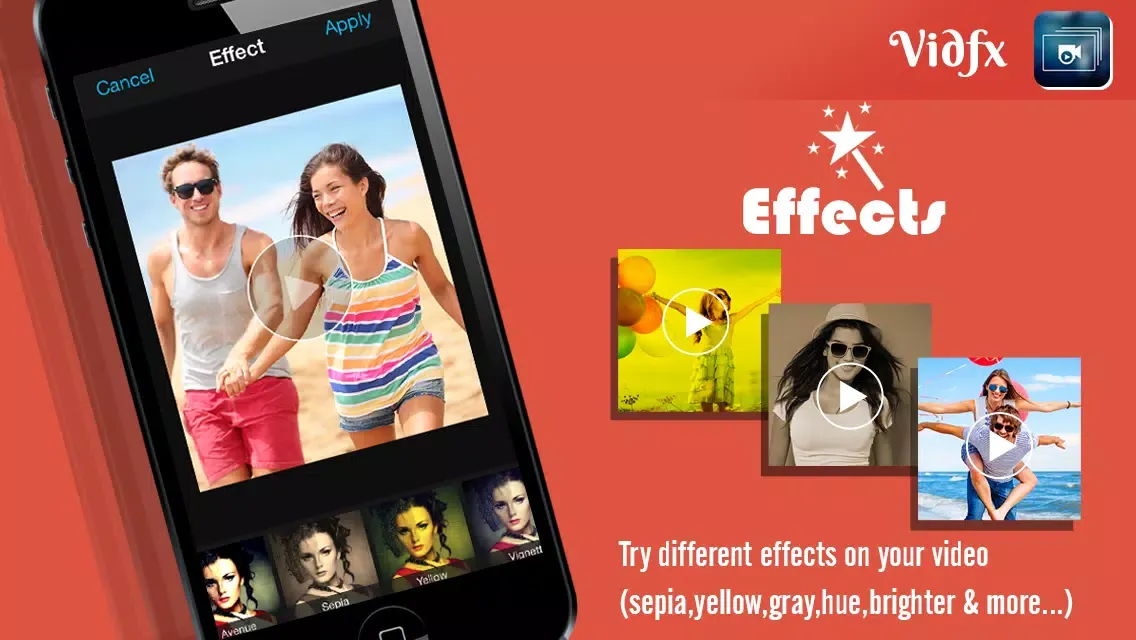 صور VidFx FREE-Add Video Effects by using Overlays and also add background music for videos