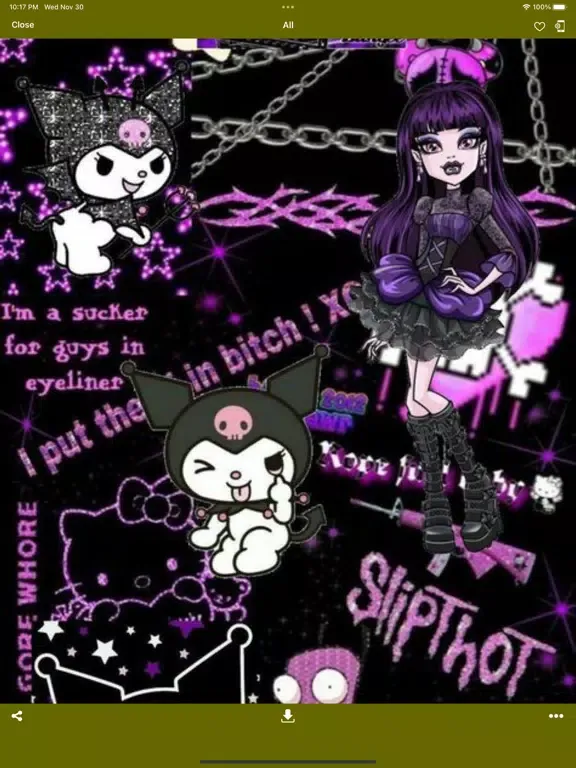 Sanrio & Kuromi Wallpaper 4k iPad  স্ক্রিনশট