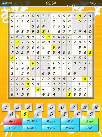 Tangkapan layar ⊲Sudoku 16x16 iPad 