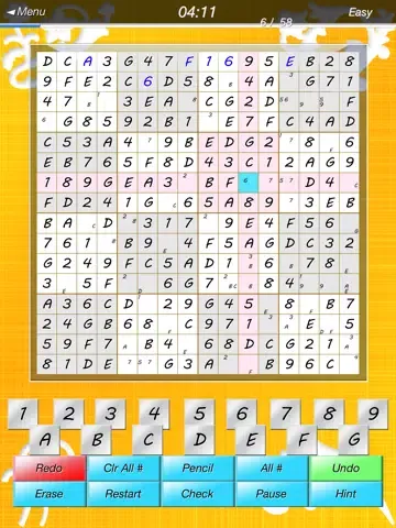 Tangkapan layar ⊲Sudoku 16x16 iPad 