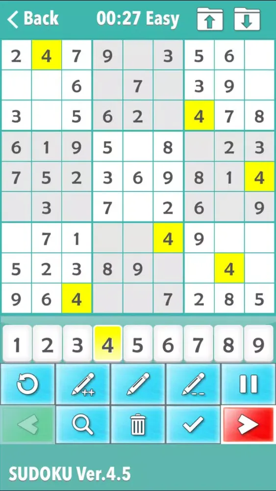 Capturas de pantalla de ⊲Sudoku :)