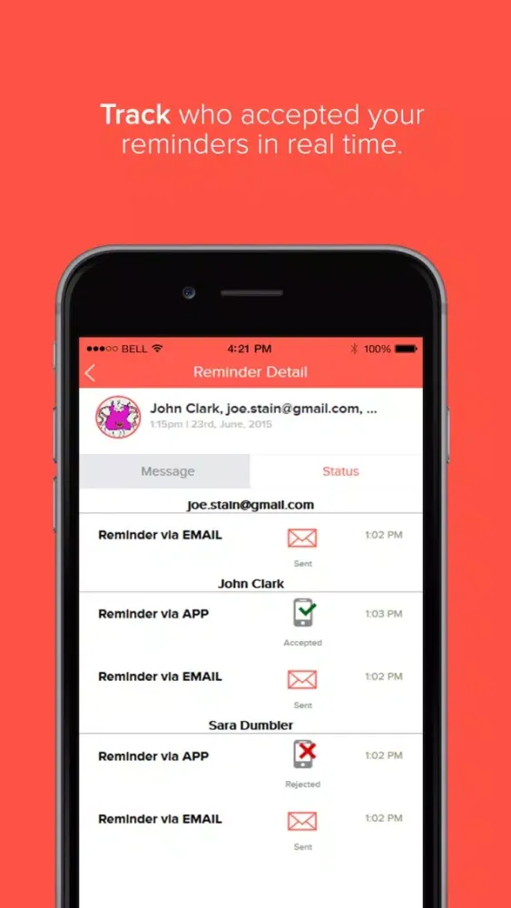Zrzuty ekranu RemindZapp