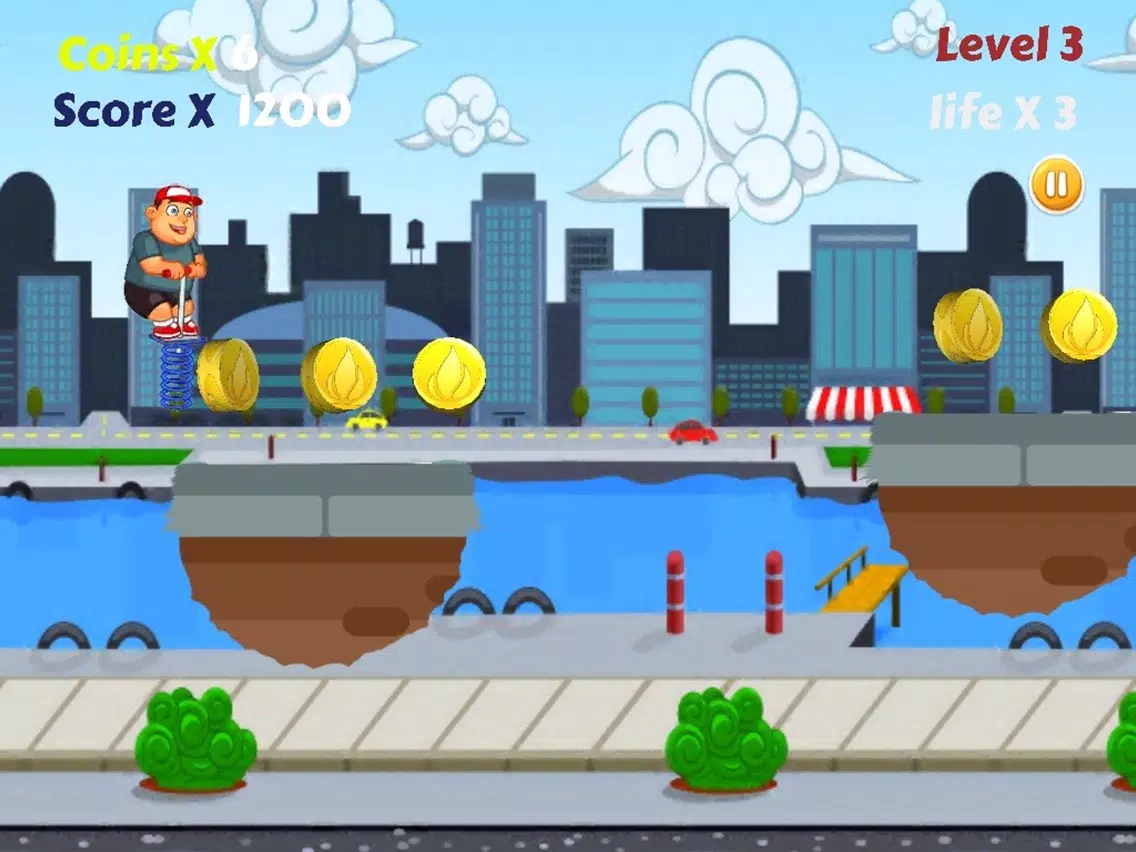 Fat Boy Runner 2D iPad 应用截图