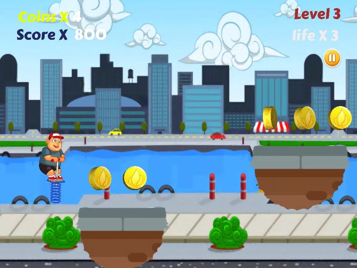 Fat Boy Runner 2D iPad 应用截图