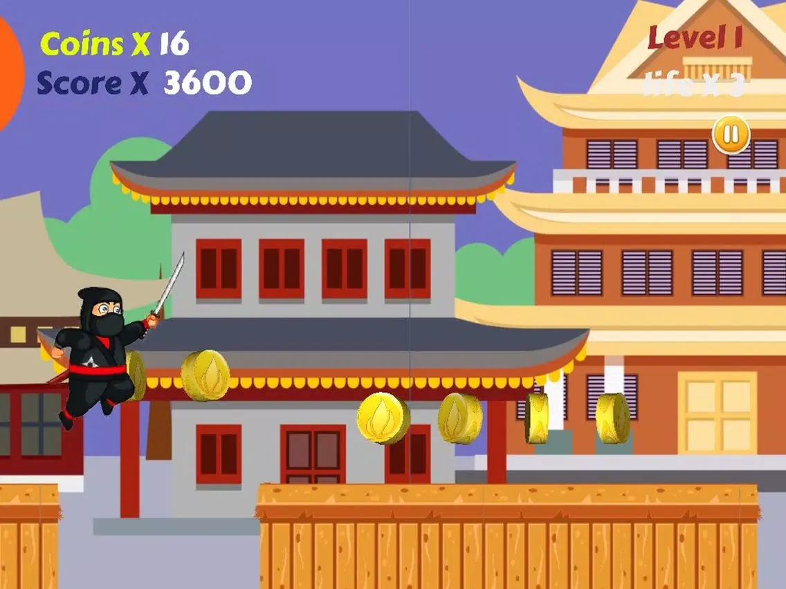Ninja Runner 2D iPad  Ekran Görüntüleri