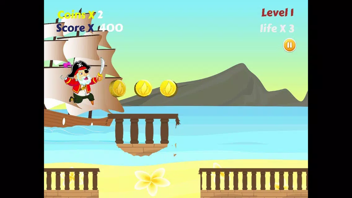 Screenshot di Crazy Pirate Runner 2D