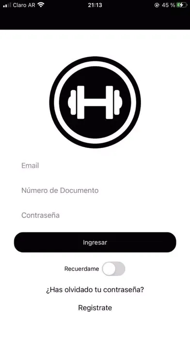 Capturas de tela do OvaGym