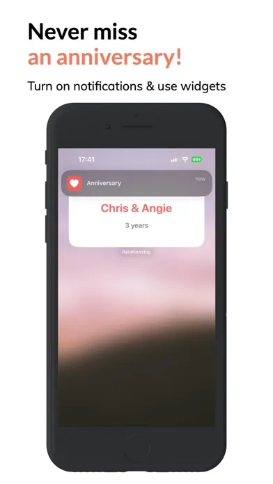 Captures d'écran de Relationship Counter