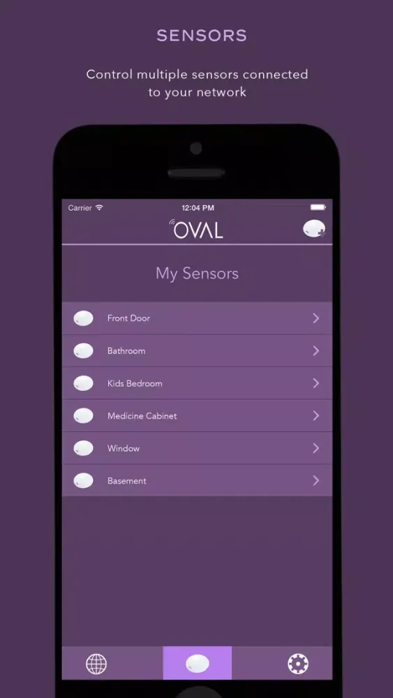 OVAL Sensor Screenshots