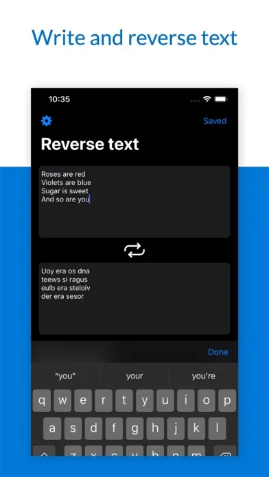 Tangkapan layar Reverse Audio Recorder