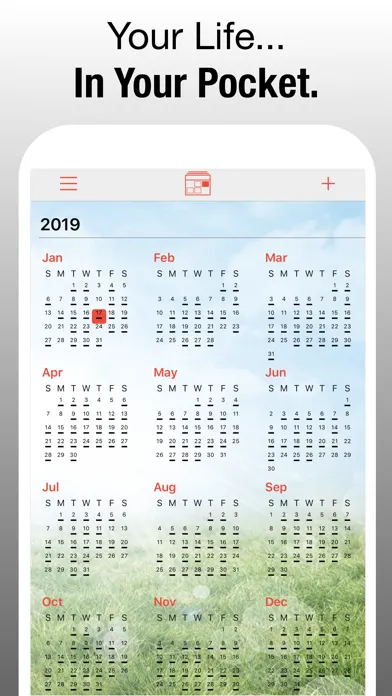 PocketLife Calendar سکرین شاٹس