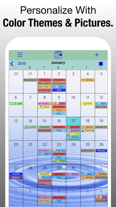 PocketLife Calendar سکرین شاٹس