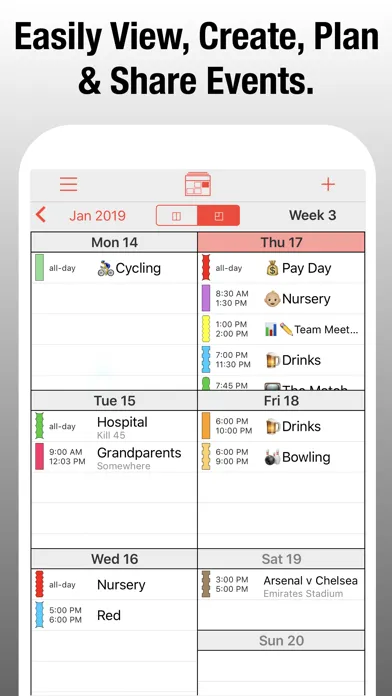 PocketLife Calendar سکرین شاٹس