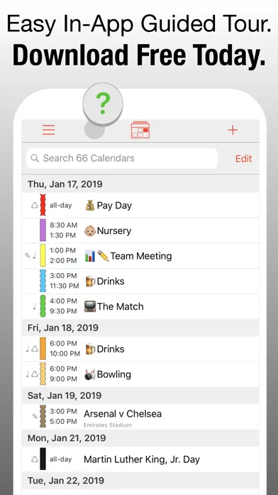 PocketLife Calendar سکرین شاٹس