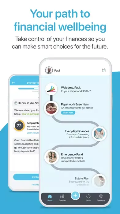 Paperwork: Financial Wellness Screenshots