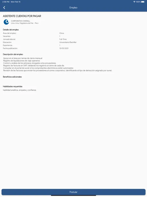 Overall iPad  Screenshots