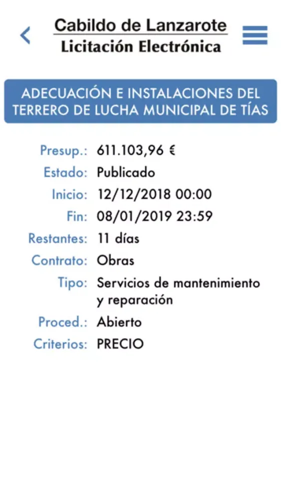 Скриншоты Contrata Lanzarote Comunica