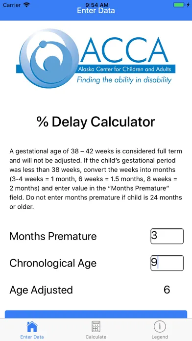 Percent Delay Calculator Screenshots